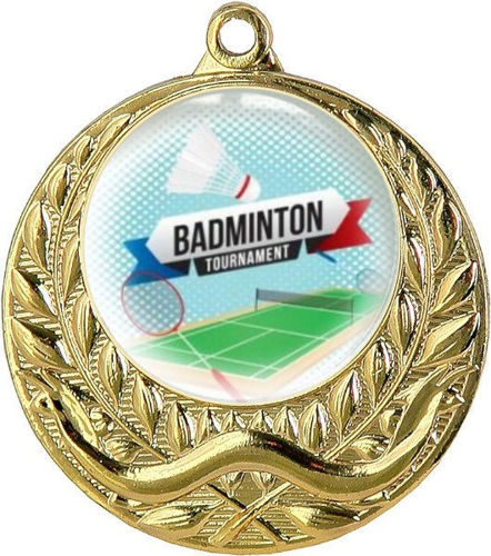 Immagine di MEDAGLIA BADMINTON - diametro mm. 40