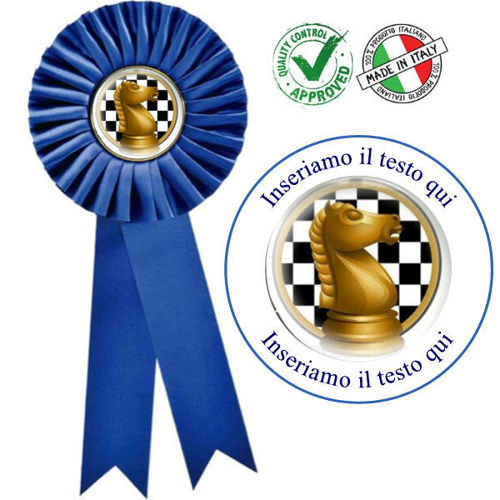 Immagine di COCCARDA BLU MAXI - Art. 7259_B