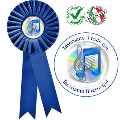 Immagine di COCCARDA BLU MAXI - Art. RO 7259B