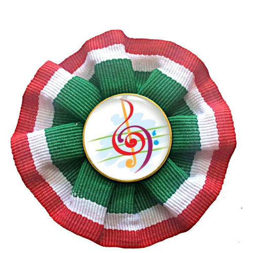 Immagine di ROSETTA TRICOLORE MUSICA - Art. 7424