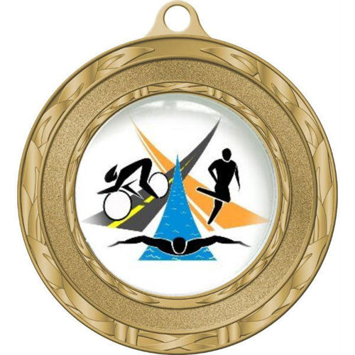 Immagine di MEDAGLIONE TRIATHLON - diametro mm. 80