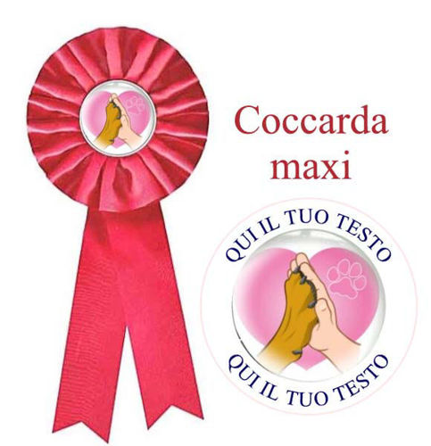 Immagine di COCCARDA ROSSO MAXI - Art. 7258R