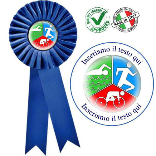 Immagine di COCCARDA BLU MAXI TRIATHLON - Art. 7259B