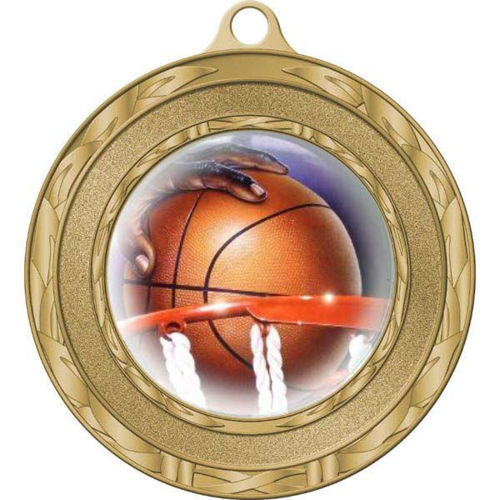 Immagine di MEDAGLIONE BASKET diametro mm. 80