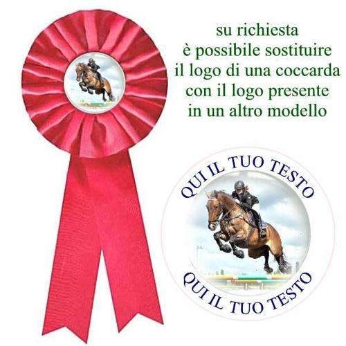 Immagine di COCCARDA ROSSO MAXI - Art. 7258R