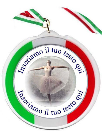 Immagine di MEDAGLIONE IN PLEX DANZA Ø mm. 120