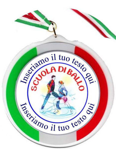 Immagine di MEDAGLIONE SCUOLA DI BALLO - Ø mm. 120