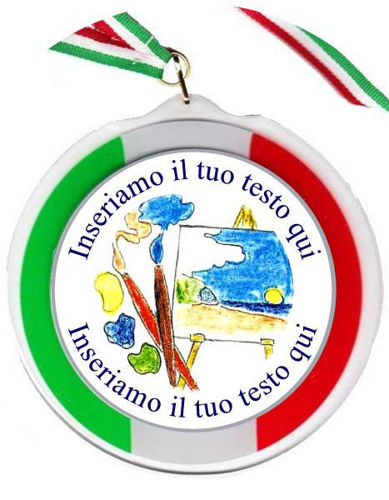 Immagine di MEDAGLIONE IN ABS PITTURA Ø mm. 120