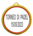 Immagine di MEDAGLIA PADEL - diametro mm. 50
