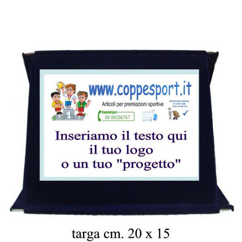 Immagine di TARGA CON TESTO E LOGO - Art. 1002