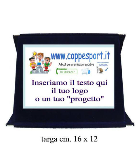 Immagine di TARGA CON TESTO E LOGO - Art. 1001