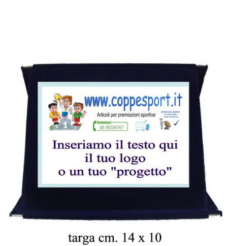 Immagine di TARGA CON TESTO E LOGO - ART. 1000