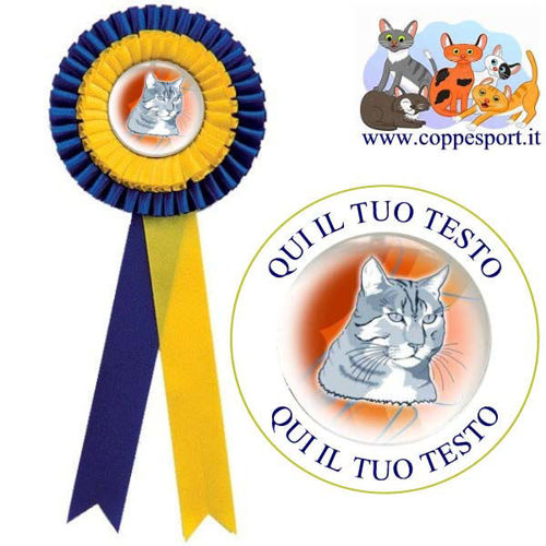 Immagine di COCCARDA MAXI GIALLO/BLU - Art. 7417BY