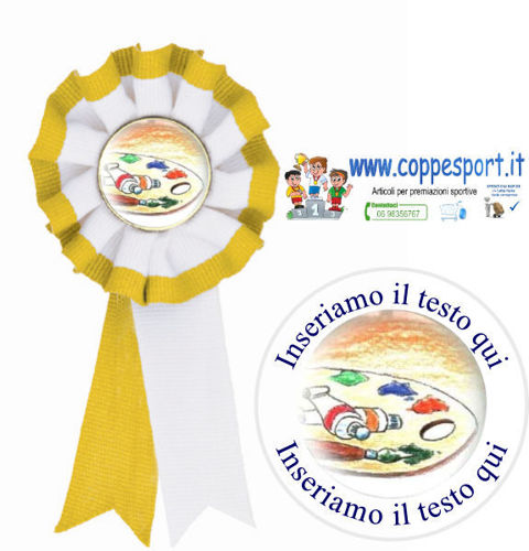 Immagine di COCCARDA BICOLORE - Art. 7408YW