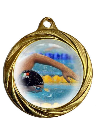 Immagine di MEDAGLIA NUOTO - diametro mm. 32