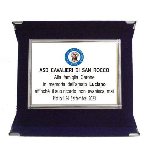 Immagine di TARGA IN METALLO - Art. T025RG/4