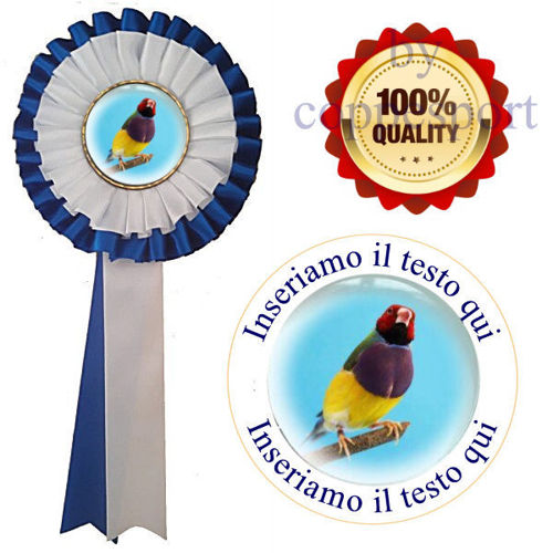 Immagine di COCCARDA MAXI BLU/BIANCO - Art. 7420