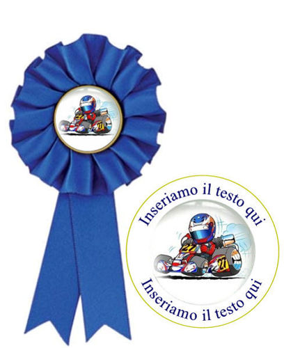 Immagine di COCCARDA BLU GO KART - Art. 7472B