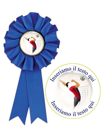 Immagine di COCCARDA BLU VOLLEY - Art. 7472B