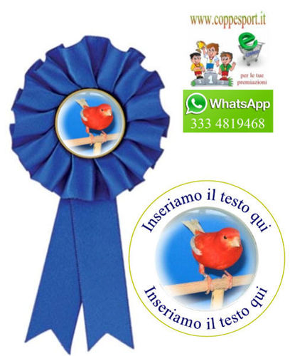 Immagine di COCCARDA BLU ORNITOLOGIA - Art. 7472B