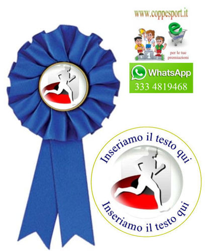 Immagine di COCCARDA BLU ATLETICA - Art. 7472B