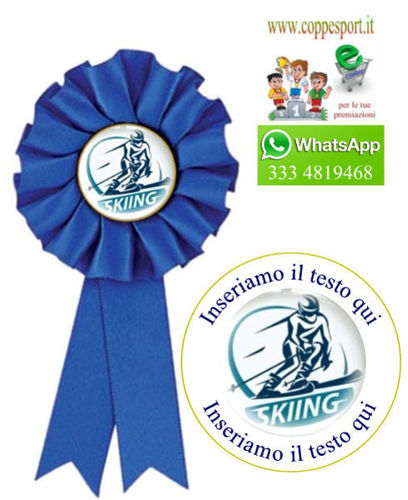 Immagine di COCCARDA BLU SPORT INVERNALI - Art. 7472B