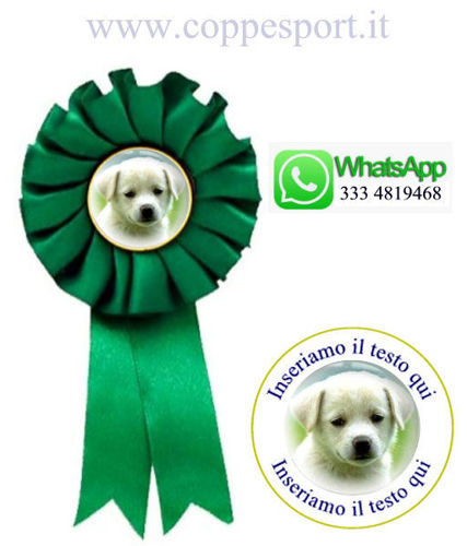 Immagine di COCCARDA VERDE CINOFILIA - Art. 7471G