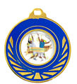 Immagine di MEDAGLIA LUSSO DOPPIO GIALLO mm. 50 - Art. 9636