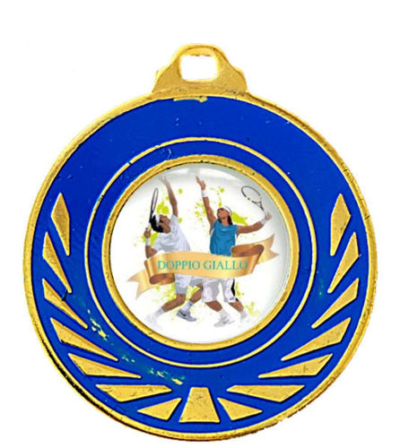 Immagine di MEDAGLIA LUSSO DOPPIO GIALLO mm. 50 - Art. 9636