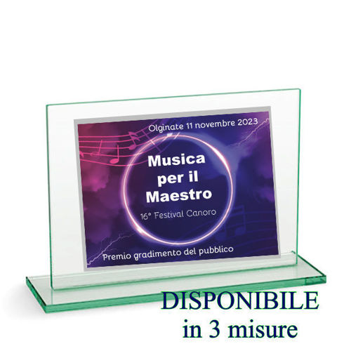 Immagine di CRISTAL CON TARGA - Art. 38X/GA