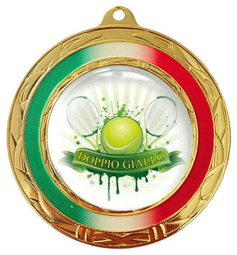 Immagine di MEDAGLIONE DOPPIO GIALLO Ø mm. 80