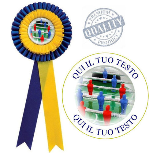 Immagine di COCCARDA MAXI GIALLO/BLU - Art. 7417/BY