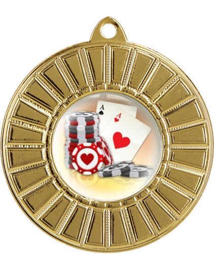 Immagine di MEDAGLIA GIOCO CARTE Ø mm. 50