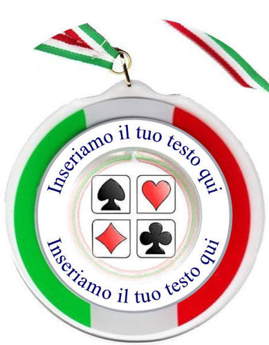 Immagine di MEDAGLIONE IN PLEX CARTE Ø mm. 120