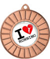Immagine di MEDAGLIA LOVE RUNNING - Ø mm. 50