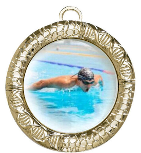 Immagine di MEDAGLIONE NUOTO - Ø mm.70