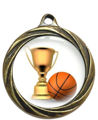 Immagine di MEDAGLIA BASKET - diametro mm. 32