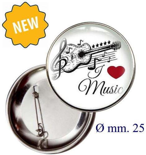 Immagine di SPILLA I LOVE MUSICA - Art. BS19124/25