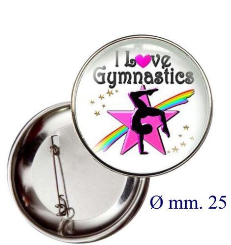 Immagine di SPILLA I LOVE GINNASTICA - Art. BS19124/25