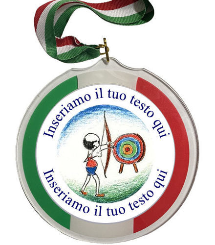 Immagine di MEDAGLIONE TIRO CON L'ARCO Ø mm. 120
