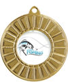 Immagine di MEDAGLIA PER LA PESCA diametro mm. 50