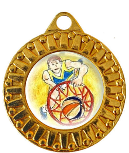 Immagine di MEDAGLIA BASKET - diametro mm. 40