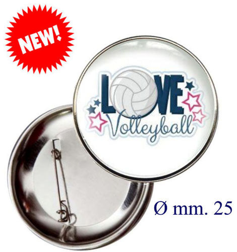 Immagine di SPILLA I LOVE VOLLEY - Art. BS19124/25