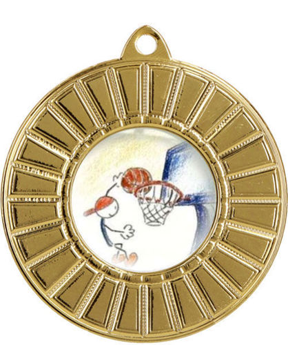 Immagine di MEDAGLIA BASKET - diametro mm. 50