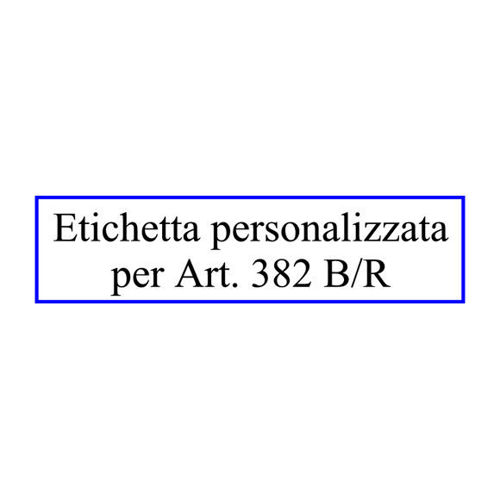 Immagine di ETICHETTA SINGOLA PER Art. 382