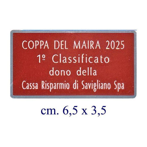 Immagine di TARGHETTA ALLUMINIO mm. 65 x 35