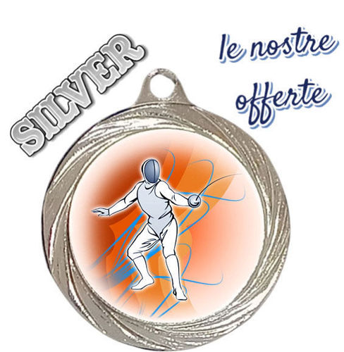 Immagine di MEDAGLIA ECONOMICA SCHERMA - Ø mm. 32