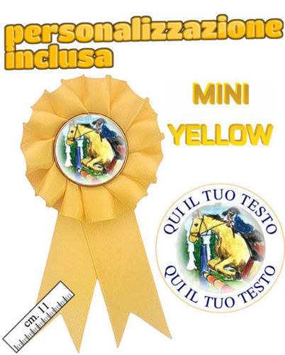 Immagine di COCCARDA GIALLO IPPICA - Art. 7474Y