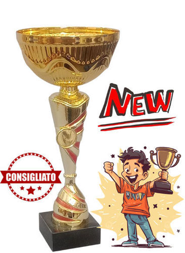 Immagine di COPPA IN METALLO - Art. TRYPZ001/G