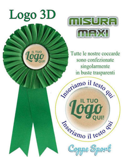 Immagine di COCCARDA VERDE MAXI - Art. 7461G
